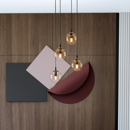 Lampa wisząca  COSMO 4 BL PREMIUM MIODOWY 713/4PREM EMIBIG