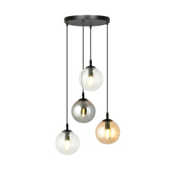 Lampa wisząca  COSMO 4 BL PREMIUM MIX 714/4PREM EMIBIG
