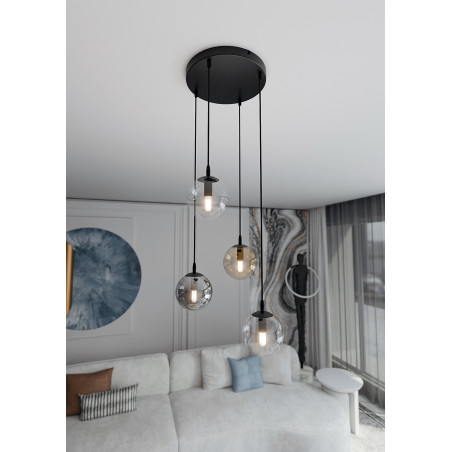 Lampa wisząca  COSMO 4 BL PREMIUM MIX 714/4PREM EMIBIG