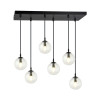 Lampa wisząca  COSMO 6 BL TRANSPARENT 711/6 EMIBIG