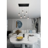 Lampa wisząca  COSMO 6 BL TRANSPARENT 711/6 EMIBIG