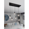 Lampa wisząca  COSMO 6 BL TRANSPARENT 711/6 EMIBIG