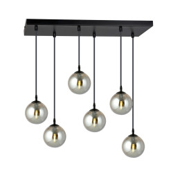 Lampa wisząca  COSMO 6 BL GRAFIT 712/6 EMIBIG