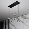Lampa wisząca  COSMO 6 BL GRAFIT 712/6 EMIBIG
