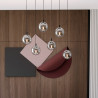 Lampa wisząca  COSMO 6 BL GRAFIT 712/6 EMIBIG
