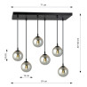 Lampa wisząca  COSMO 6 BL GRAFIT 712/6 EMIBIG