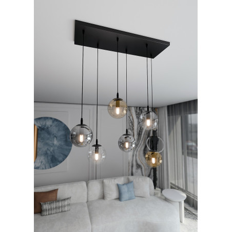 Lampa wisząca  COSMO 6 BL MIX1 714/6M1 EMIBIG