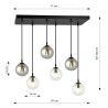 Lampa wisząca  COSMO 6 BL MIX2 714/6M2 EMIBIG