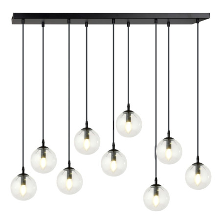 Lampa wisząca  COSMO 9 BL TRANSPARENT 711/9 EMIBIG
