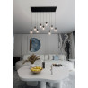 Lampa wisząca  COSMO 9 BL TRANSPARENT 711/9 EMIBIG