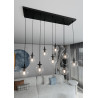 Lampa wisząca  COSMO 9 BL TRANSPARENT 711/9 EMIBIG