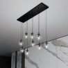 Lampa wisząca  COSMO 9 BL TRANSPARENT 711/9 EMIBIG