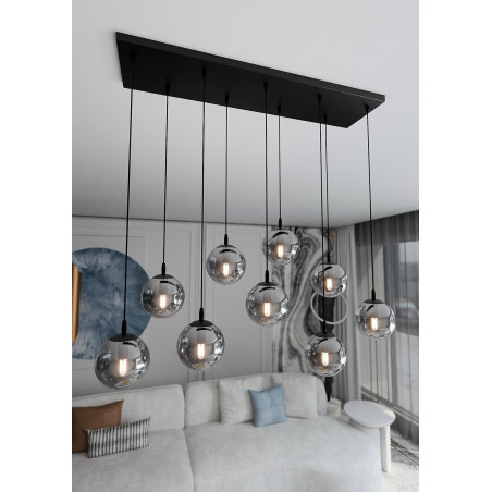 Lampa wisząca  COSMO 9 BL GRAFIT 712/9 EMIBIG