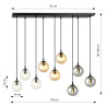 Lampa wisząca  COSMO 9 BL MIX1 714/9M1 EMIBIG
