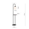 Lampa podłogowa BARI LP1 BL 1235/LP1 EMIBIG