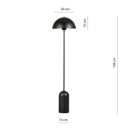 Lampa podłogowa KAVA LP1 BLACK 1307/LP1 EMIBIG