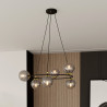 Lampa wisząca AZURA 6 BL GRAFIT 1294/6 EMIBIG