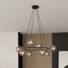 Lampa wisząca AZURA 8 BL GRAFIT 1294/8 EMIBIG