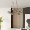 Lampa wisząca AZURA 8 BL GRAFIT 1294/8 EMIBIG