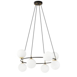 Lampa wisząca AZURA 8 BL OPAL 1295/8 EMIBIG