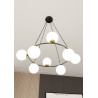 Lampa wisząca AZURA 8 BL OPAL 1295/8 EMIBIG