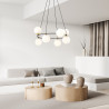 Lampa wisząca AZURA 8 BL OPAL 1295/8 EMIBIG