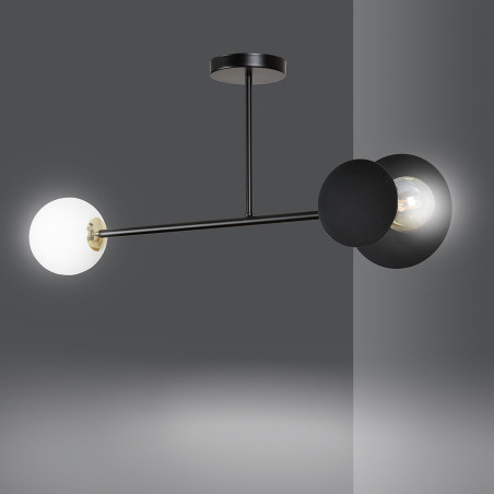Lampa sufitowa  MINERVA 2 BLACK 612/2 EMIBIG