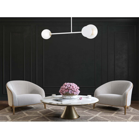 Lampa sufitowa  MINERVA 2 WHITE 613/2 EMIBIG