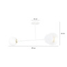 Lampa sufitowa  MINERVA 2 WHITE 613/2 EMIBIG