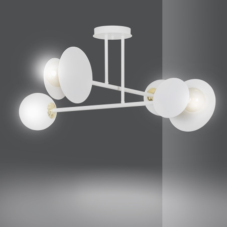 Lampa sufitowa  MINERVA 4 WHITE 613/4 EMIBIG