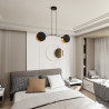 Lampa wisząca MOTIF 2 BLACK/GOLD 1325/2 EMIBIG
