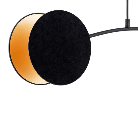 Lampa wisząca MOTIF 2 BLACK/GOLD 1325/2 EMIBIG