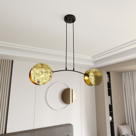 Lampa wisząca MOTIF 2 GOLD 1326/2 EMIBIG