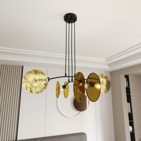 Lampa wisząca MOTIF 4 GOLD 1326/4 EMIBIG