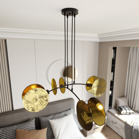 Lampa wisząca MOTIF 4 GOLD 1326/4 EMIBIG