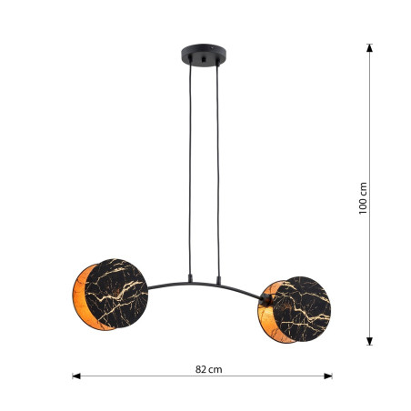 Lampa wisząca MOTIF 2 MARBEL 1327/2 EMIBIG