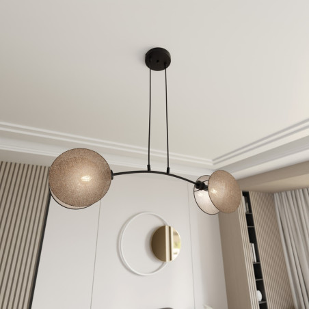 Lampa wisząca MOTIF 2 NATURAL 1328/2 EMIBIG