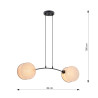 Lampa wisząca MOTIF 2 NATURAL 1328/2 EMIBIG