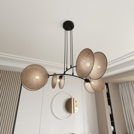 Lampa wisząca MOTIF 4 NATURAL 1328/4 EMIBIG