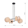 Lampa wisząca MOTIF 4 NATURAL 1328/4 EMIBIG