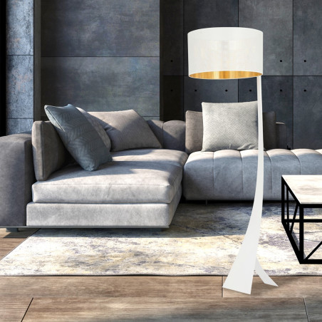 Lampa podłogowa ESTRELLA LP1 WHITE/GOLD 1155/LP1 EMIBIG