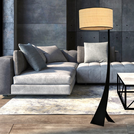 Lampa podłogowa ESTRELLA LP1 RATTAN 1157/LP1 EMIBIG