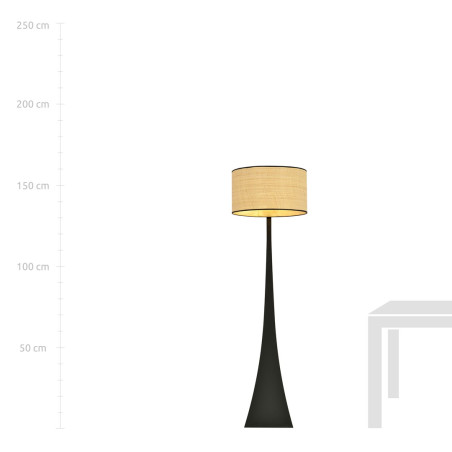 Lampa podłogowa ESTRELLA LP1 RATTAN 1157/LP1 EMIBIG