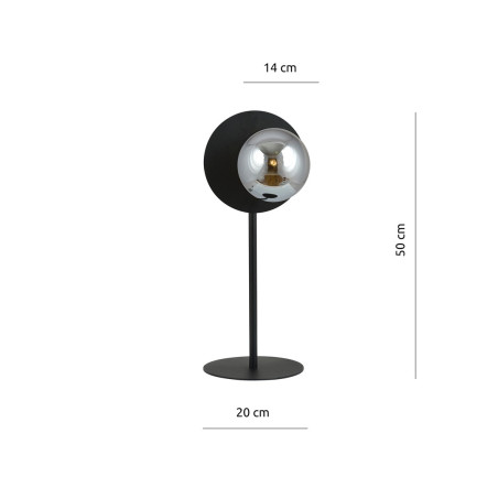 Lampka biurkowa OSLO LN BLACK/GRAFIT 1186/LN EMIBIG