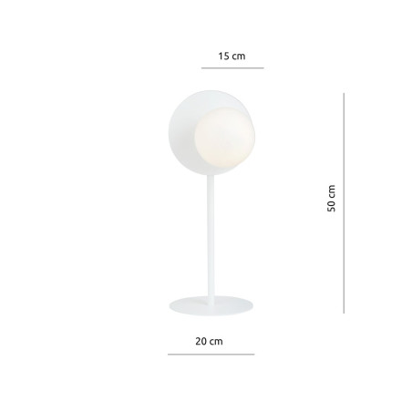 Lampka biurkowa OSLO LN WHITE/OPAL 1189/LN EMIBIG