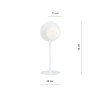 Lampka biurkowa OSLO LN WHITE/OPAL 1189/LN EMIBIG