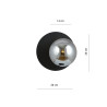 Kinkiet OSLO K1 BLACK/GRAFIT 1186/K1 EMIBIG