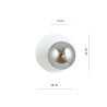 Kinkiet OSLO K1 WHITE/GRAFIT 1188/K1 EMIBIG