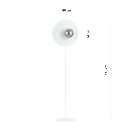 Lampa podłogowa OSLO LP WHITE/GRAFIT 1188/LP EMIBIG