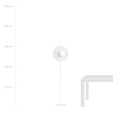 Lampa podłogowa OSLO LP WHITE/OPAL 1189/LP EMIBIG